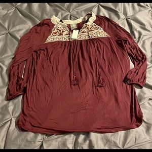 Anthropologie tunic style top size S NWT